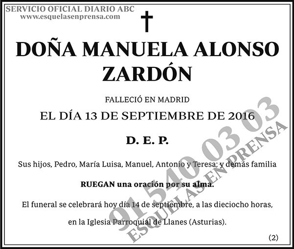 Manuela Alonso Zardón